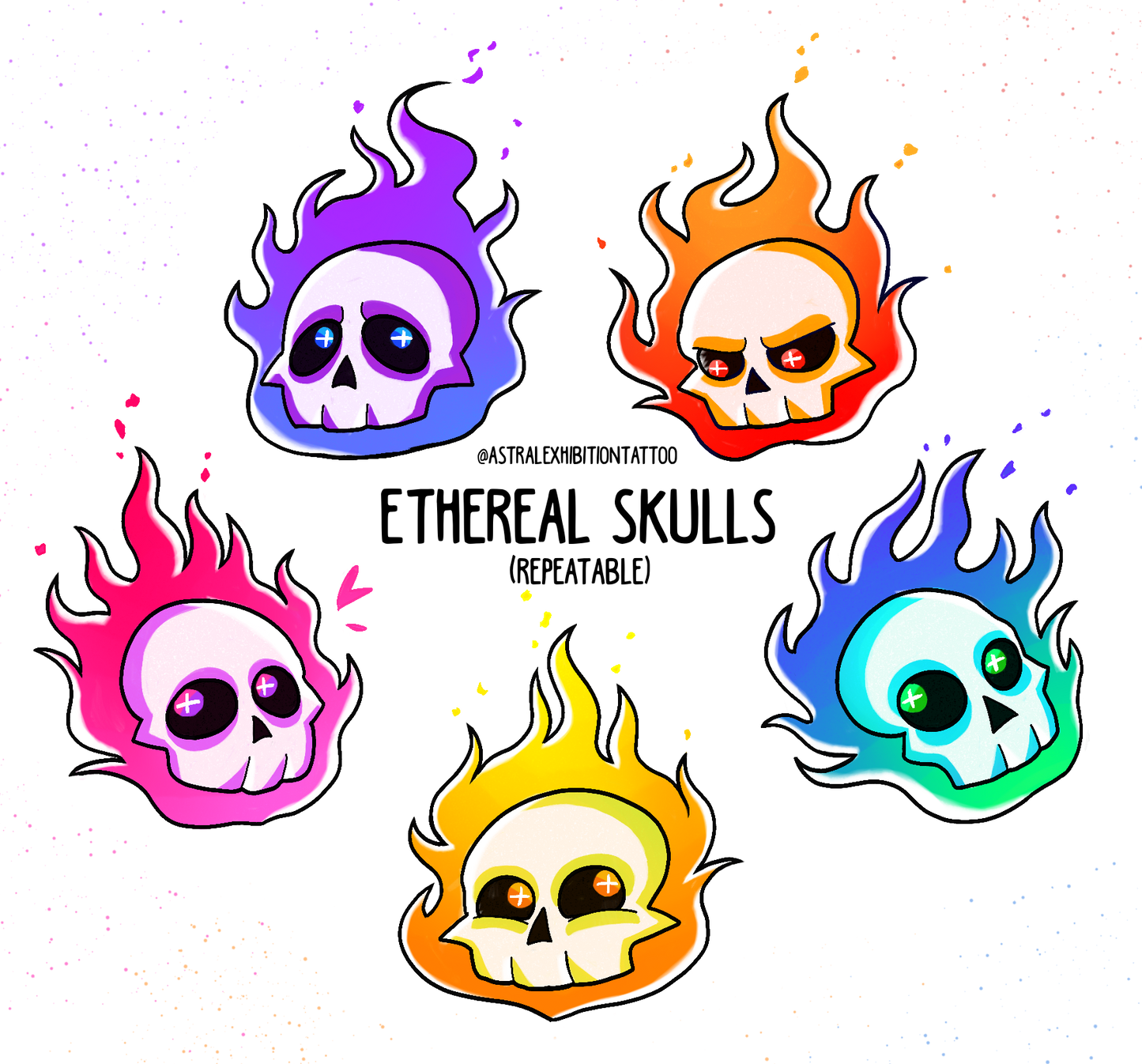 Skulls on Fire